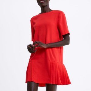 ZARA Red Shift Dress - Like New Condition
